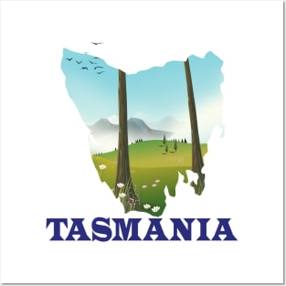 Tasmania Map Posters and Art